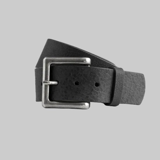 1 3/4" Black Leather Casual Belt.