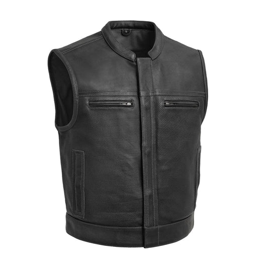The Breeze-Cut Operator Leather Vest
