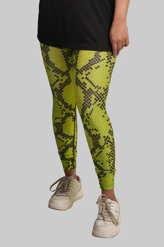 Gulposh Luxe "Viper Neon" Sublimated Snake Print Leggings