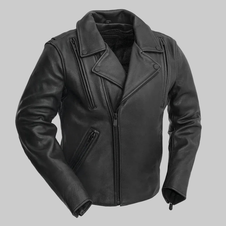 Men's Premium Brando Leather Biker Jacket