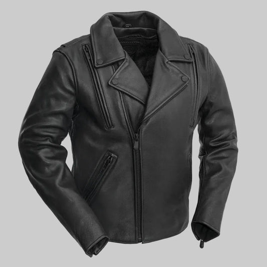 Men's Premium Brando Leather Biker Jacket