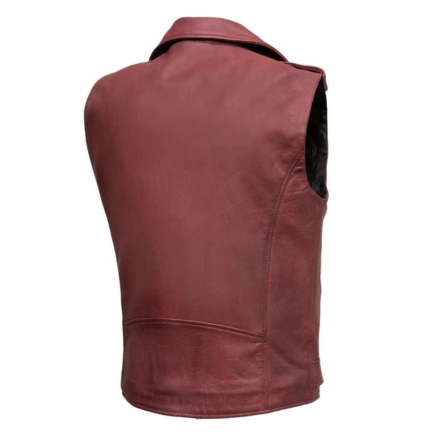 "The Roller" Men's Leather Motorcycle Vest