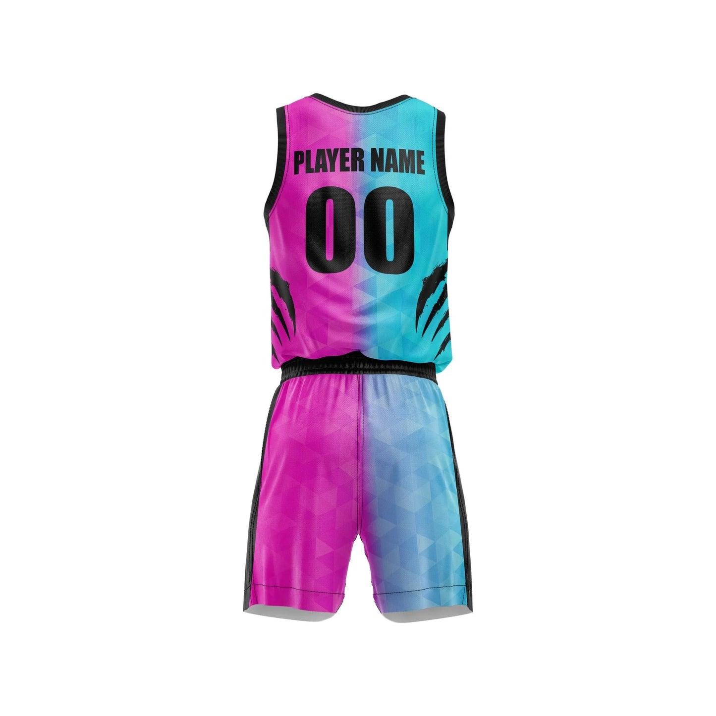 Neon Fusion Custom Basketball Uniform