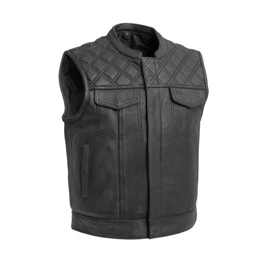 Men's Club Style Leather Vest