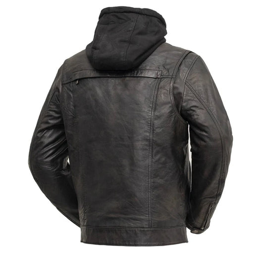The Stealth Rider: Hybrid Tactical Leather Jacket